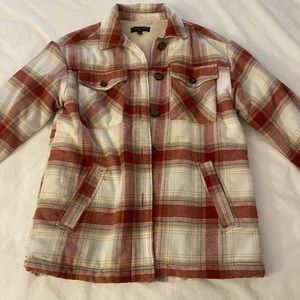 Fleece lined shacket